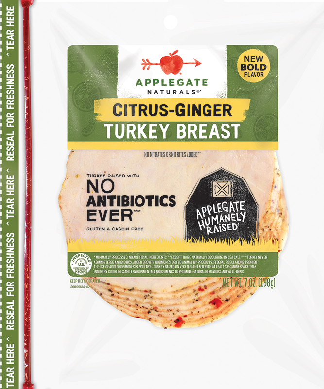 Products Deli Meat Applegate Naturals® CitrusGinger Turkey Breast